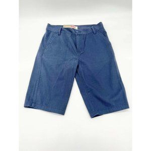 NWT Boys Levi Strauss 514 Navy Flat Front Knee Length Shorts 16
